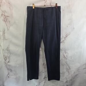 J Jill Pants Women 8 P Petite Blue Navy High Rise Straight Stretch Crop Pull On